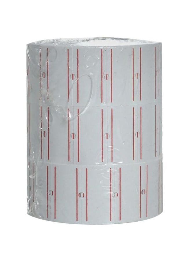 3-Piece Price Tag Roll Set White/Red
