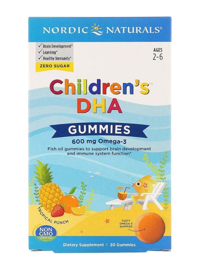 Tropical Punch Children's DHA - 30 Gummies