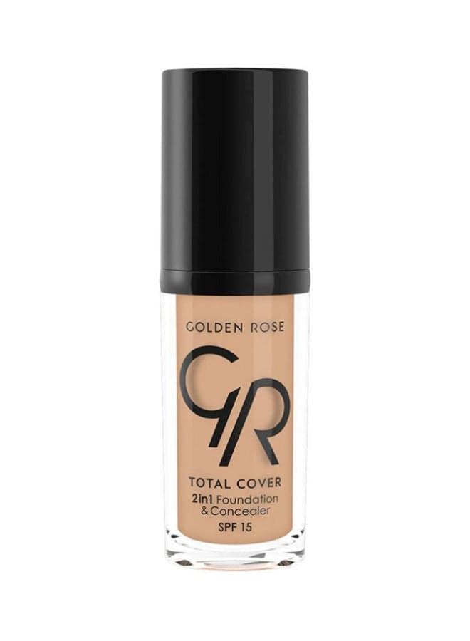 Total Cover 2-In-1 Foundation And Concealer SPF 15 15 Warm Sand