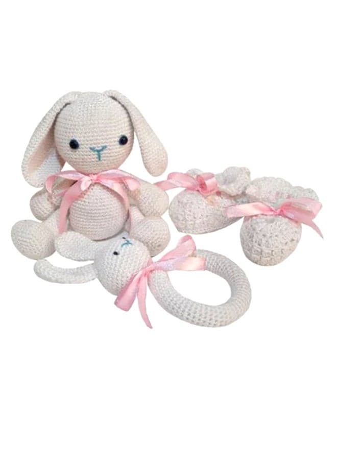 Snuggle And Soft Crocheted Bunny Set