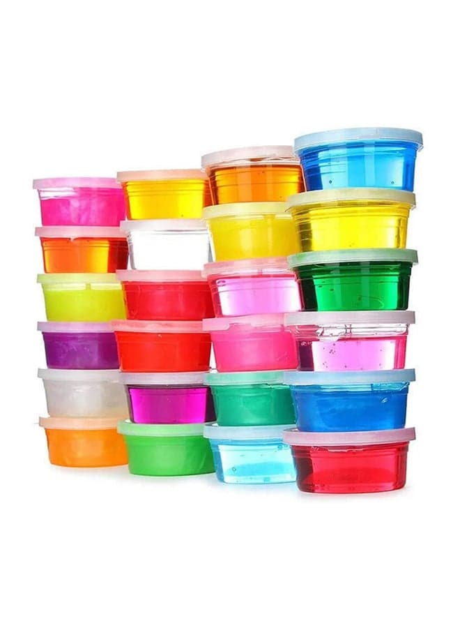 24-Piece Crystal Slime Clay Kit