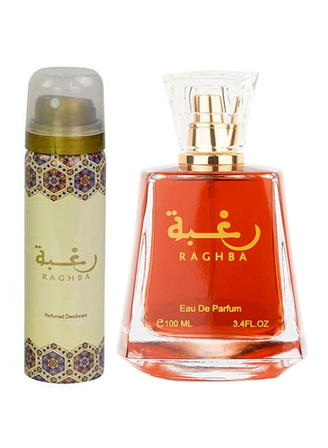 Raghba EDP With Perfumed Deodorant 100ml