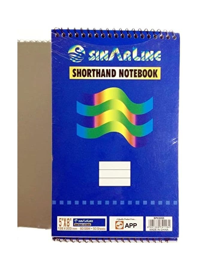 12-Piece Top Spiral Shorthand Notebook Bundle White