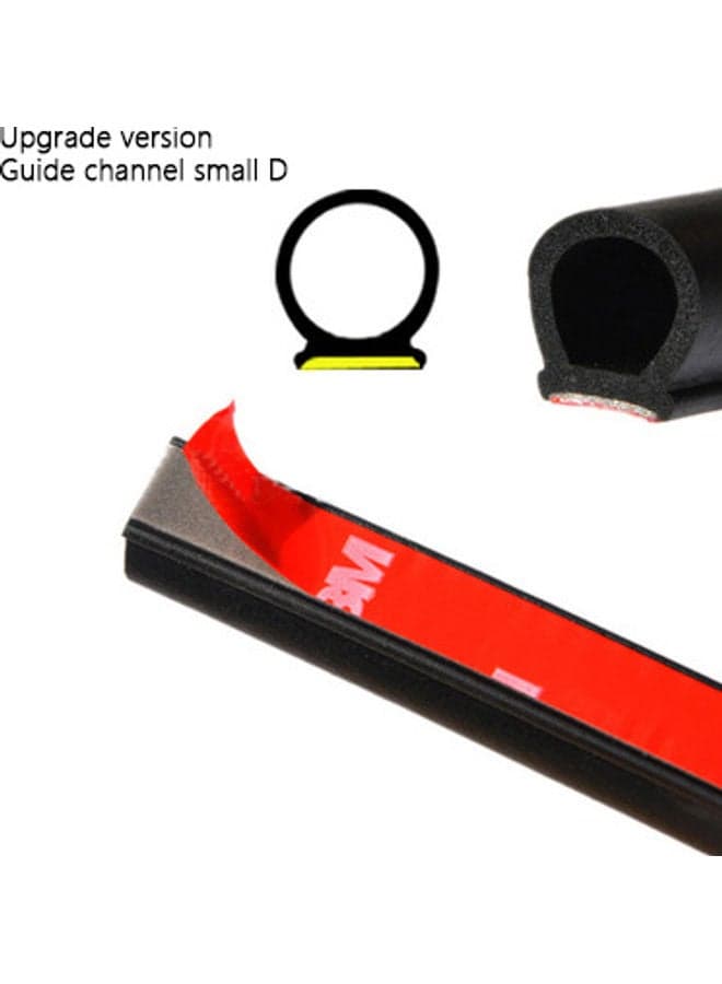 5M D-Shape Car Door Window Trim Edge Hollow Seal Strip Rubber Weatherstrip