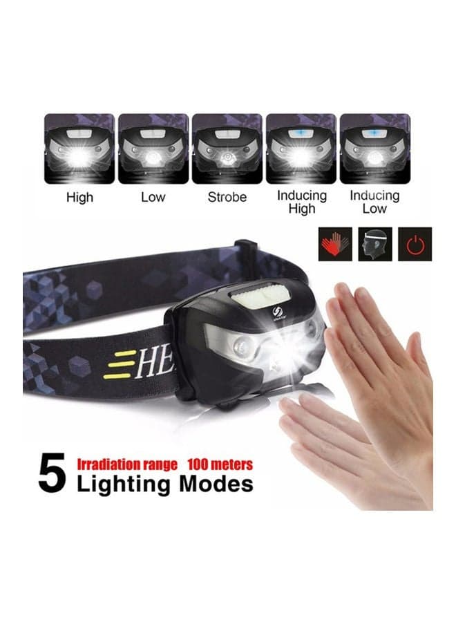 Mini USB Rechargeable LED Headlamp IR Induction Headlight Camping Fishing Light 20 x 10 x 20cm