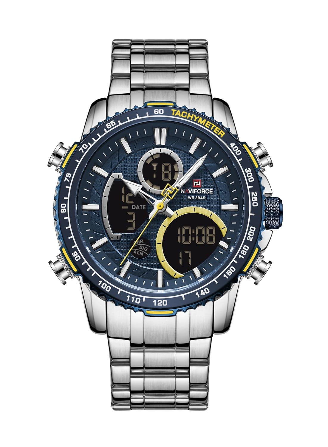 Men's Stainless Steel Analog+Digital Wrist Watch NF9182 S/BE