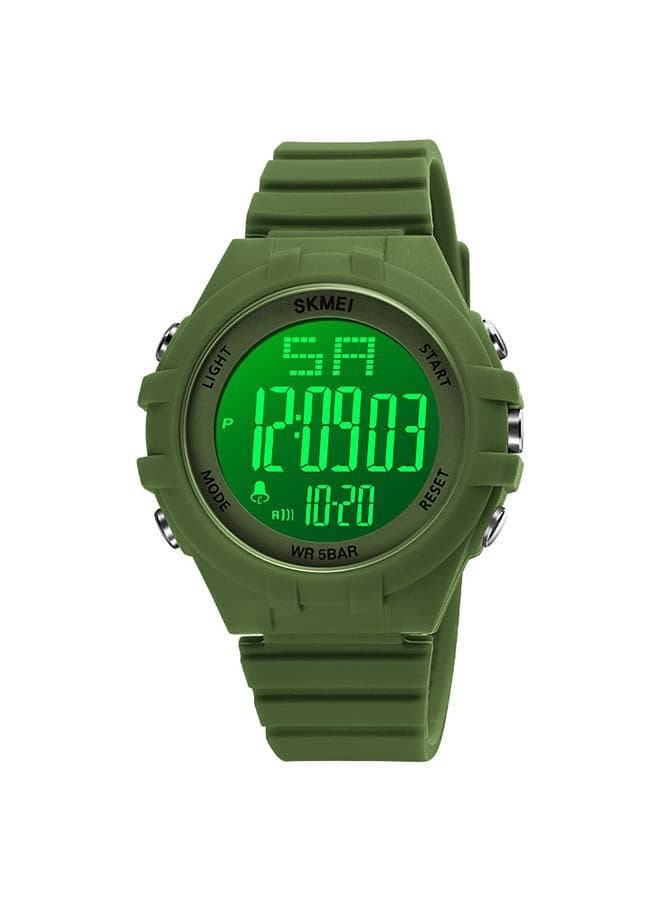 Men's 1715 Army Style Waterproof Silicone Band Men Sport Wristwatch