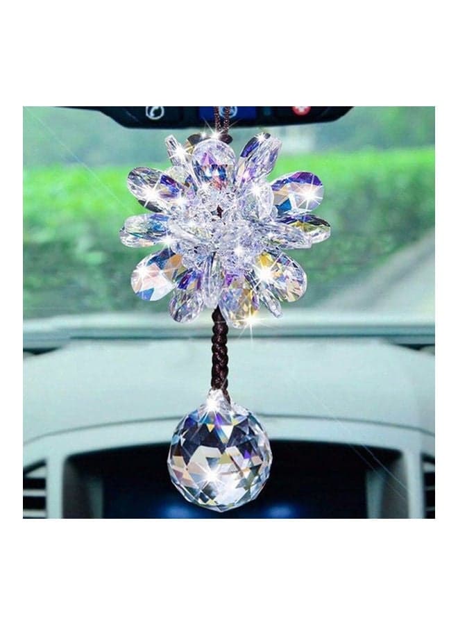Rhinestone Flower Pendant For Car