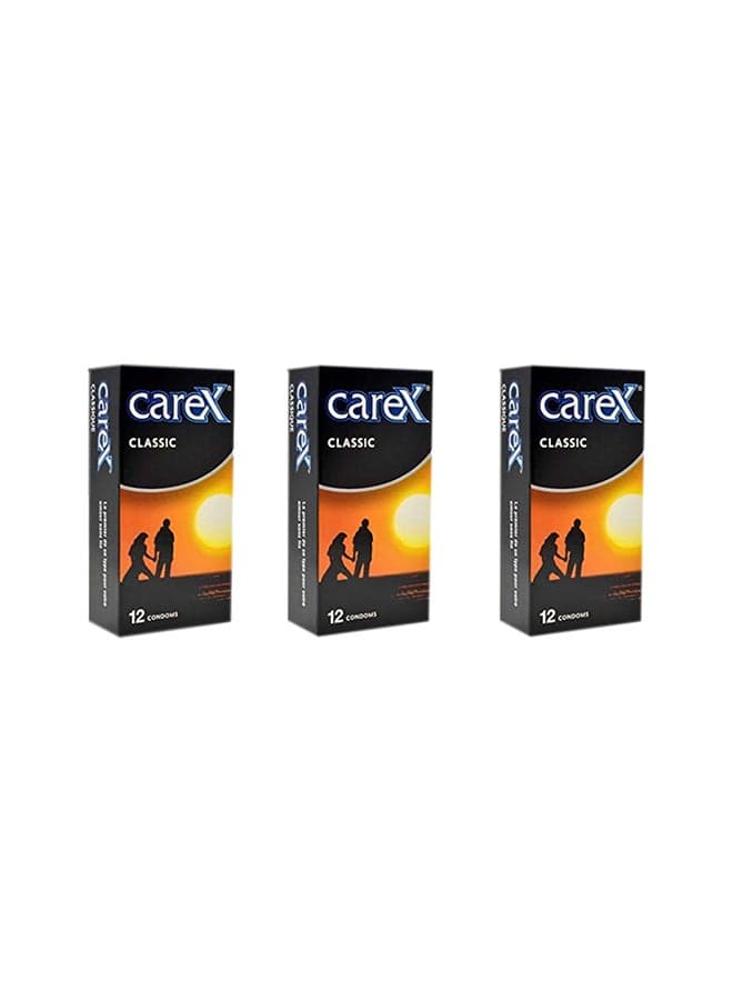 Pack Of 3 Classic Condom (36 Count)