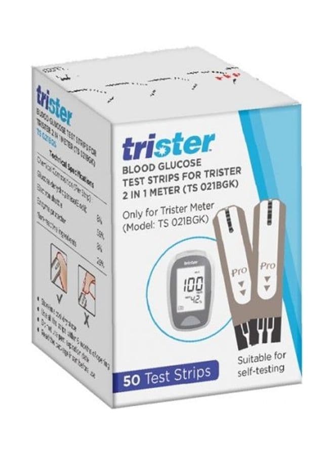 2 In1 Blood Glucose Test Strips 50'S TS-021BGK