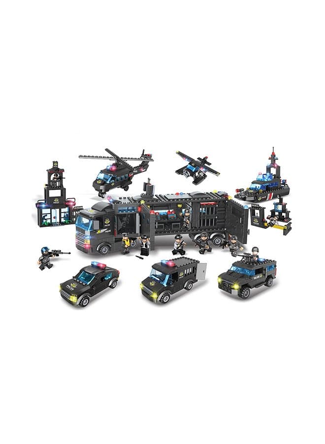 City Swat 8 In 1 Building Blocks, 1102 pcs