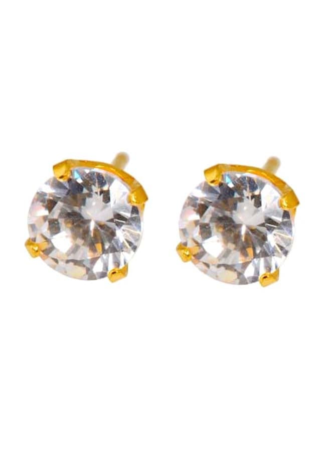 Fashionable Gp Cubic Zircon Studs