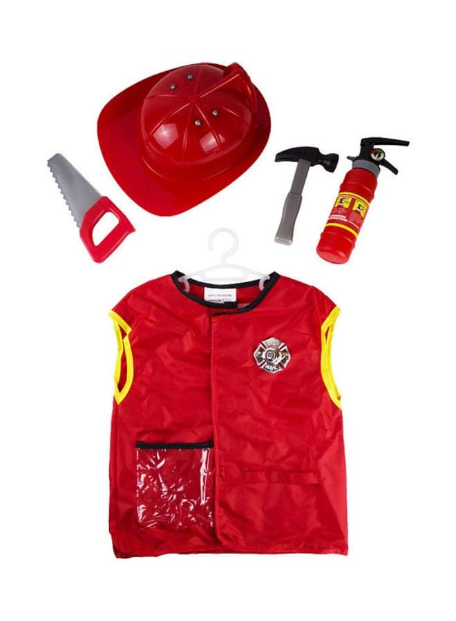 6-Piece Firemen Role Play Dress Set For Kids