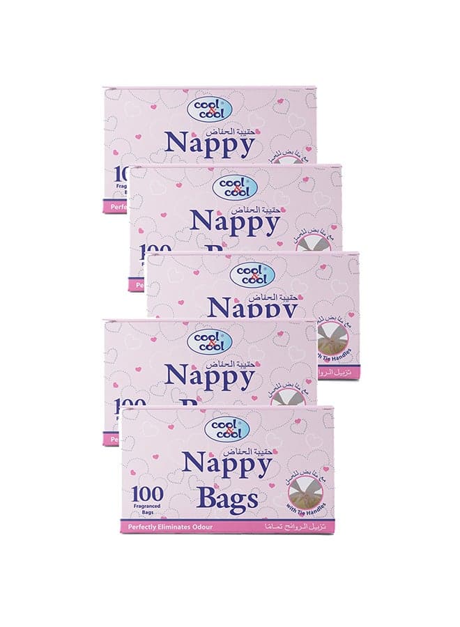 Nappy Bags 100 Sheets Pack Of 5