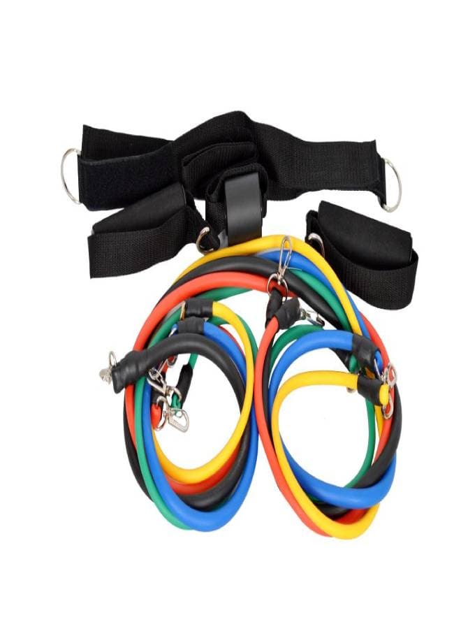 11-Piece Resistance Fitness Band Set Belt length: 1.2 metersmeter