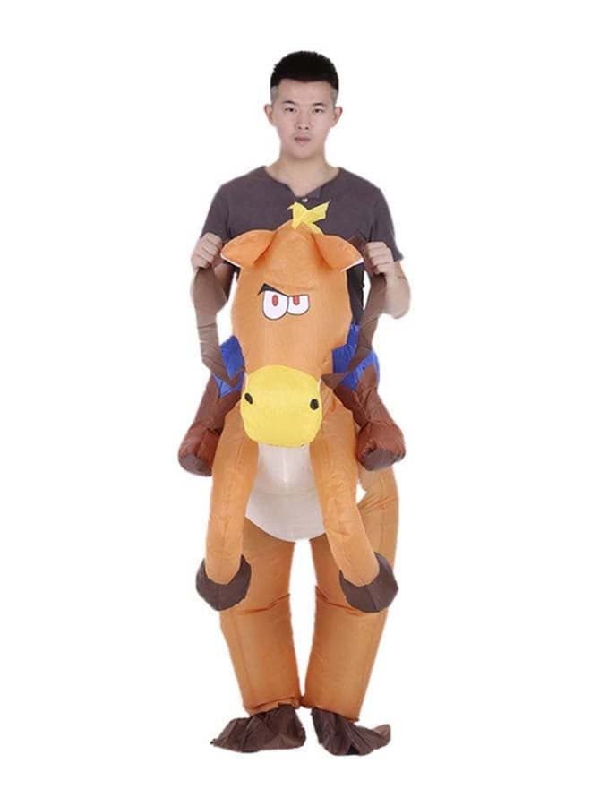 Funny Horse Riding Cowboy Inflatable Costume