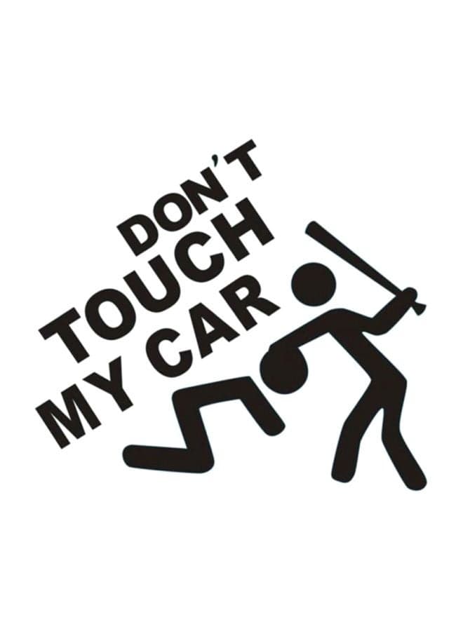 Don't Touch Funny Car Sticker