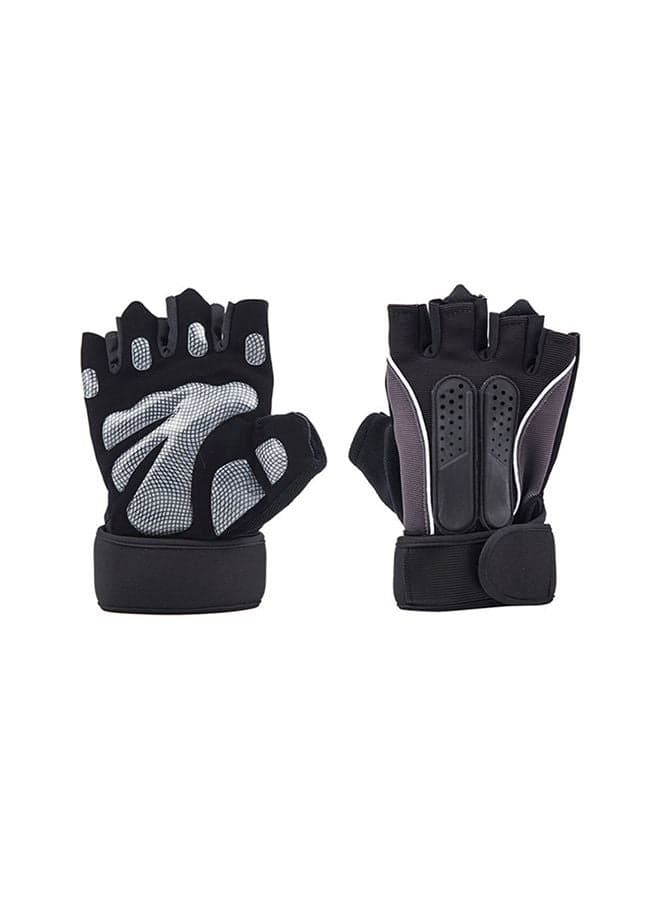 Pair Of Gym Weight Training Protective Gloves 17.5x11x2cm 17.5x11x2cm