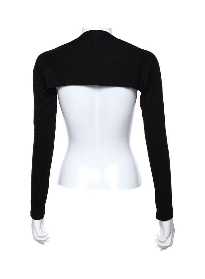 Comfortable Raglan Sleeve Shawl Black
