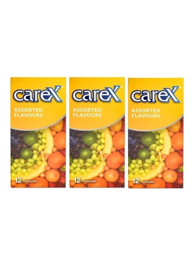 Pack Of 3 Assorted Flavours Condoms