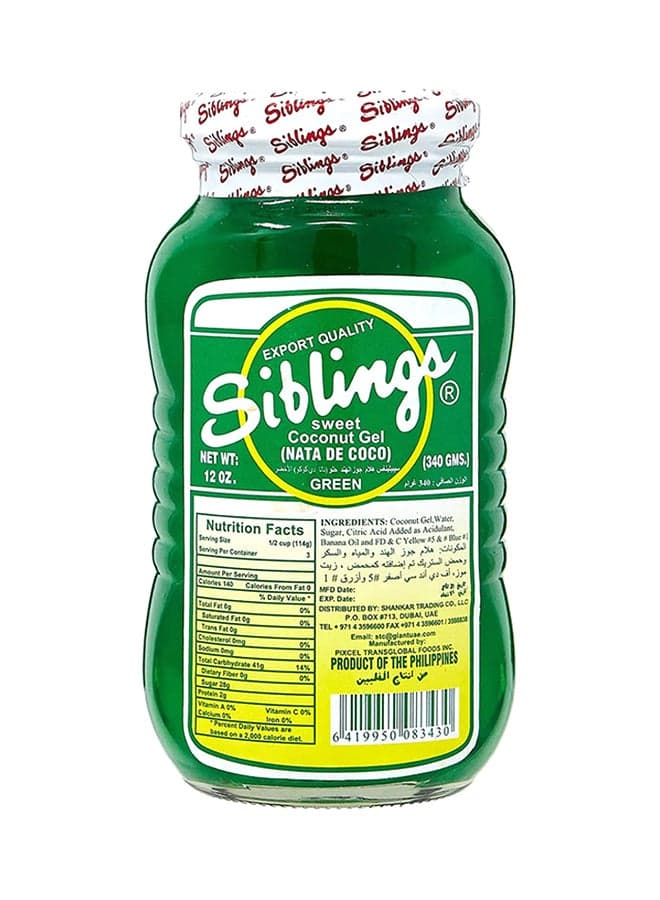 Sweet Coconut Gel Green 340grams
