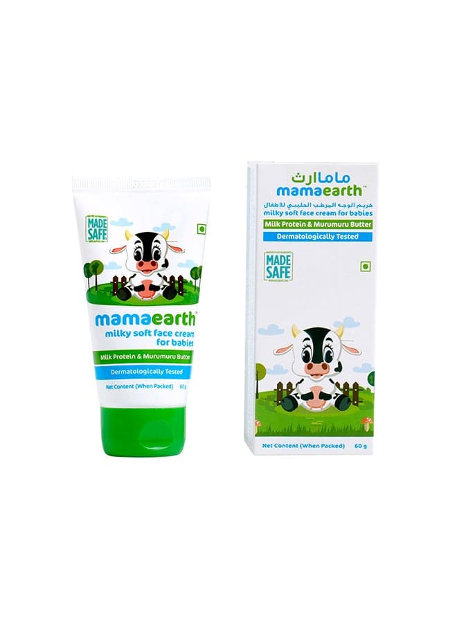 Milky Soft Face Cream For Babies With Milk Protein And Murumuru Butter, 60g