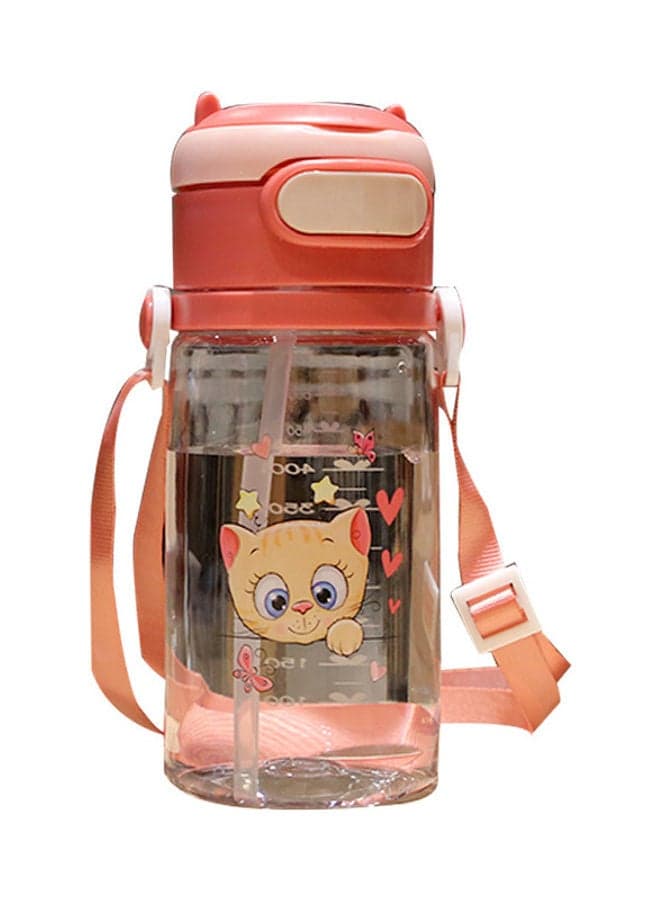 Cat Leak Proof Water Bottle With Straw