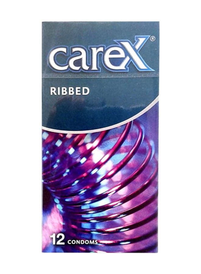 12-Piece Ribbed Condom