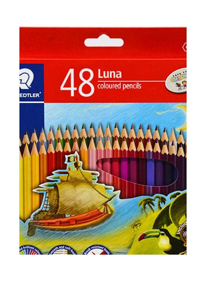 Luna Coloring Pencil Set, Pack Of 48 Multicolour