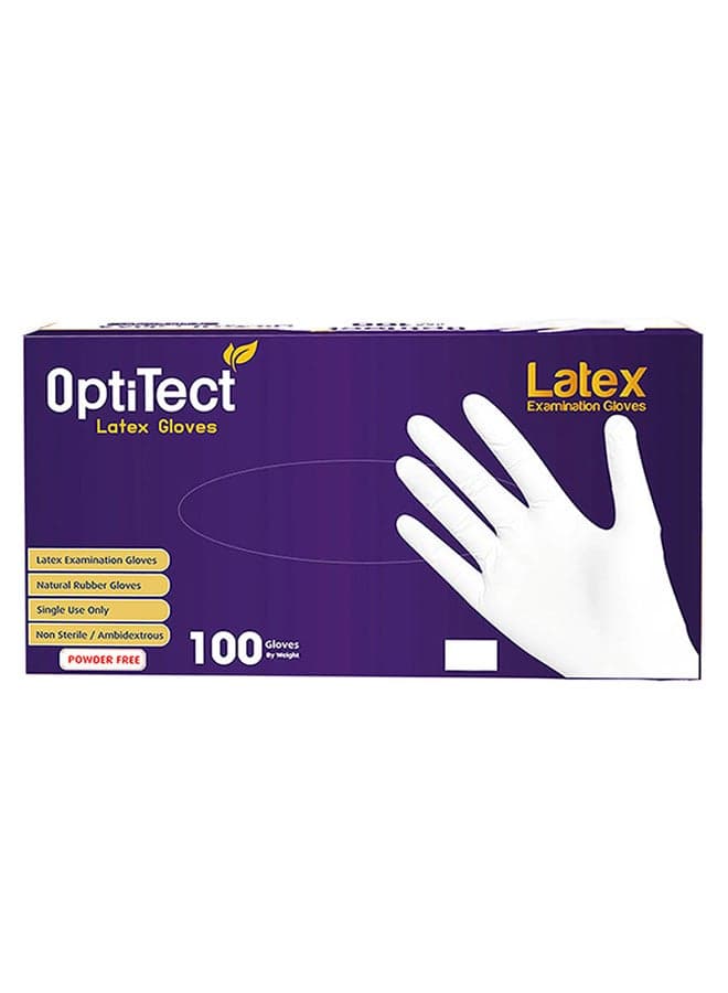 100-Piece Powder Free Latex Gloves Set Small