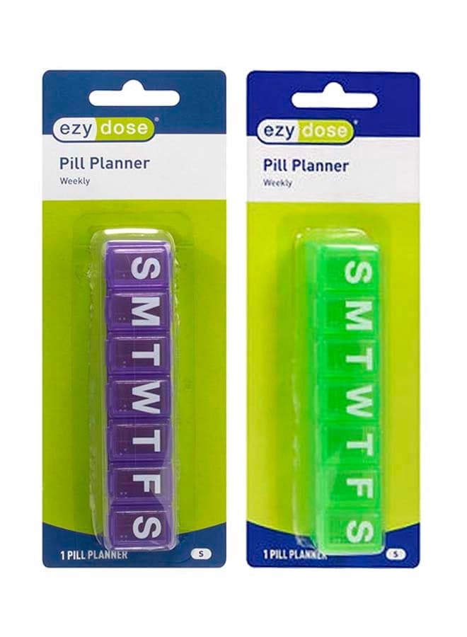 Weekly Classic Pill Planner - Assorted