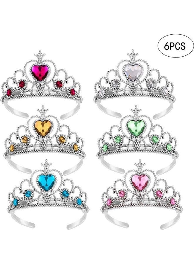 6-Colours Princess Tiara Crown Set