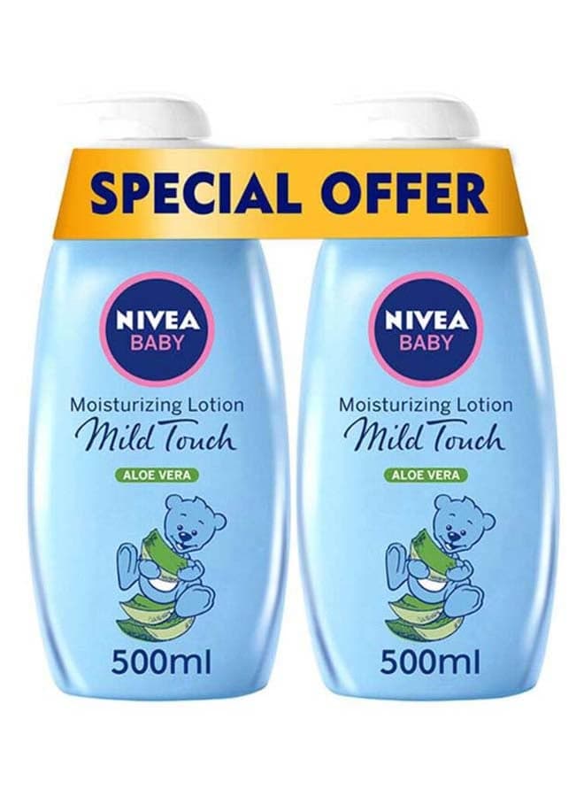 Baby Moisturizing Body Lotion With Aloe Vera For Sensitive Skin Pack of 2