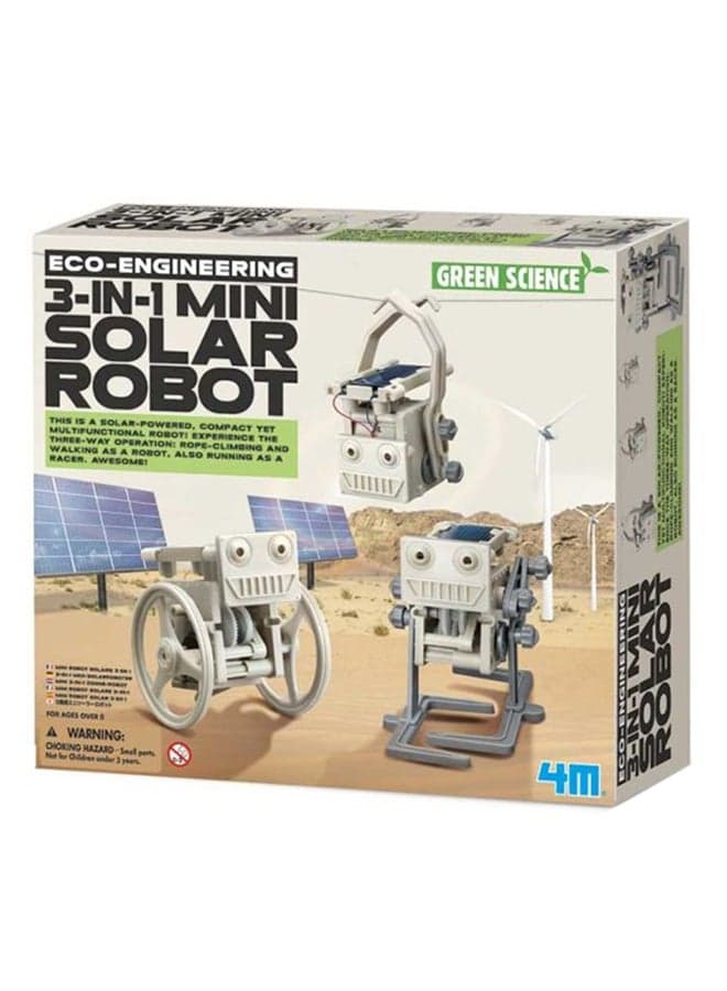 3-In-1 Eco-Engineering Mini Solar Robot