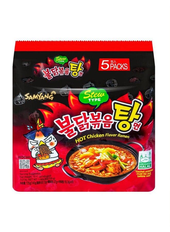 Buldak Ramen Stew 145grams Pack of 5