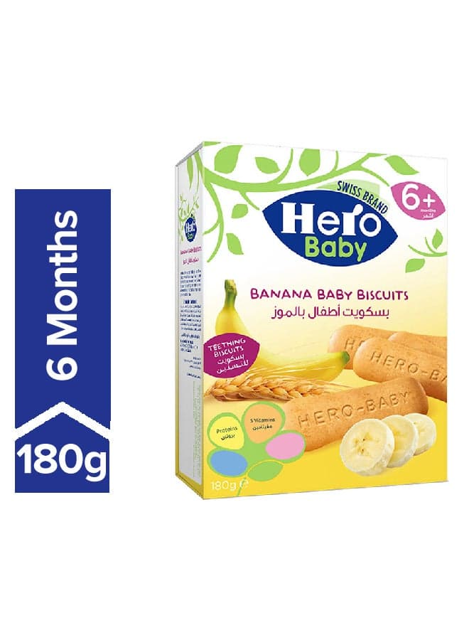 Baby Banana Biscuits 180grams