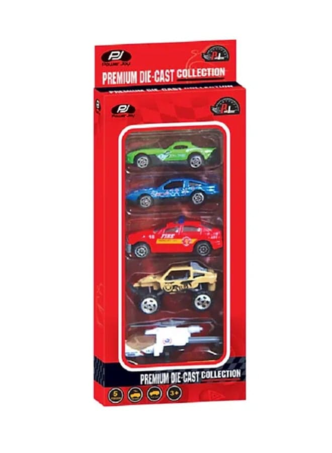Power Joy 5-In-1 Premium Diecast Car – Die-Cast Toy Car for Kids & Collectors
