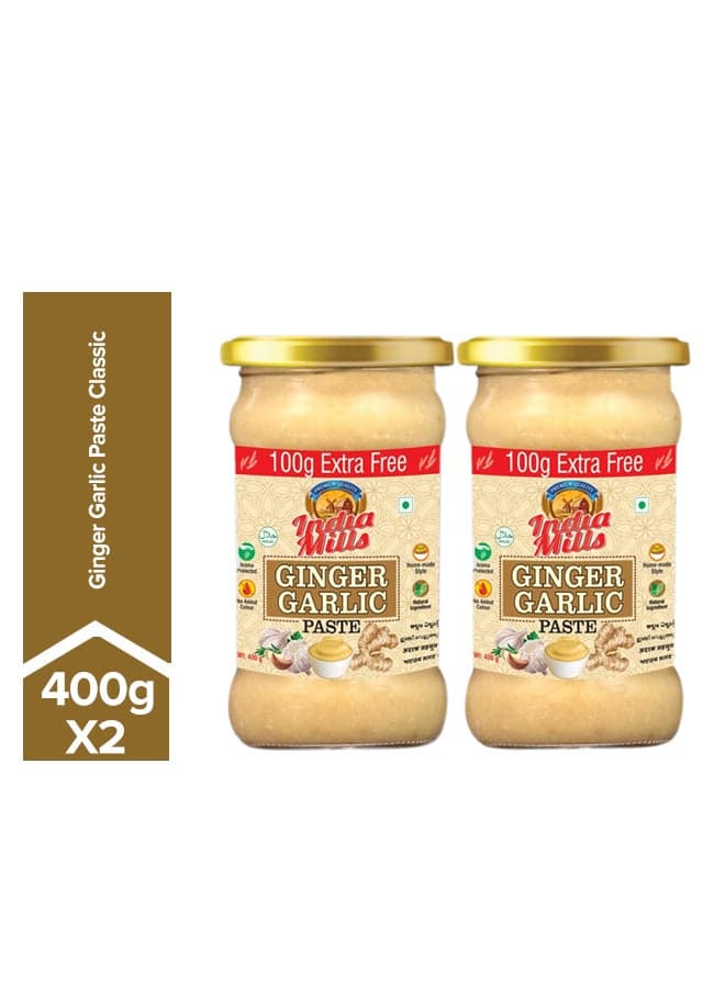 Ginger Garlic Paste 400grams Pack of 2