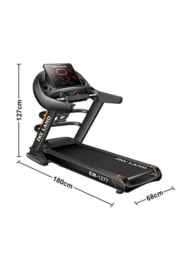 Powerful Motorized (5.5 HP Peak) Automatic Treadmill With Massager Belt 181 X 90 X 44cm 181 X 90 X 44cm