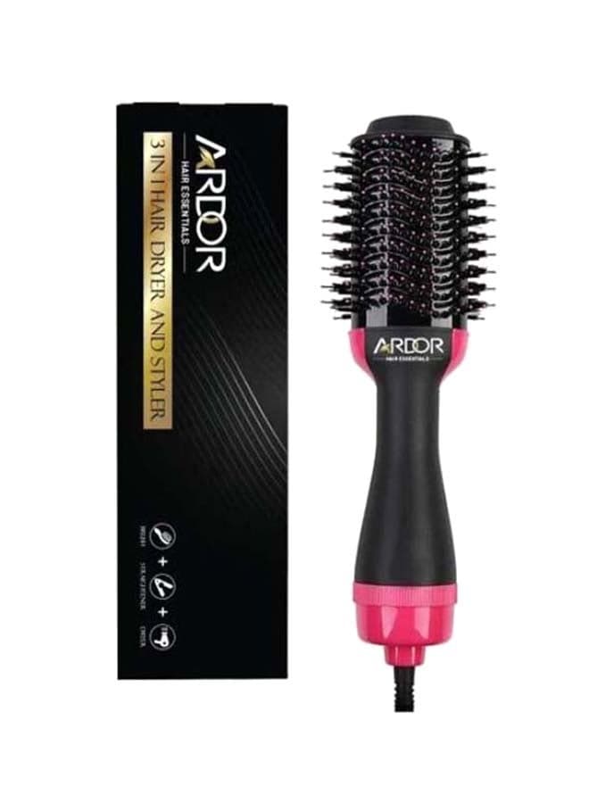 Professional One Step Hair Dryer & Volumizer Black/ Pink