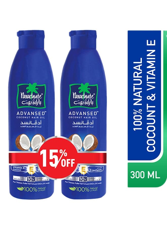 Advansed Coconut Hair Oil Vitamin E 300ml Pack of 2 300ml