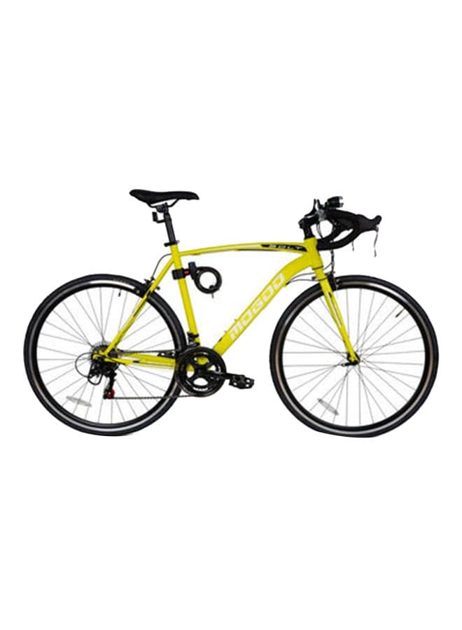 Bolt 22-Inch Road Bike | 22-Inch Wheel Size | Adjustable Seat | Shimano Gears | For Adults |Yellow Color
