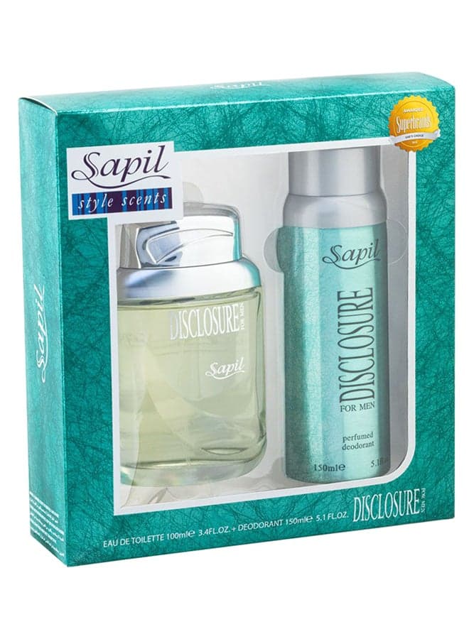 Disclosure Gift Set Disclosure EDT (100 ml), Disclosure Deodorant (150 ml)