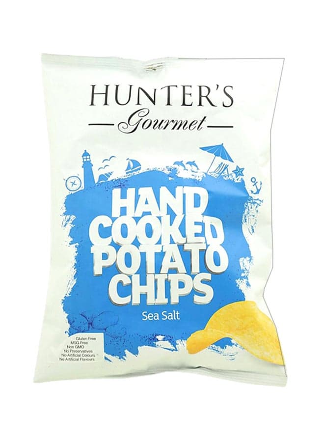 Hand Cooked Potato Chips Sea Salt 125grams