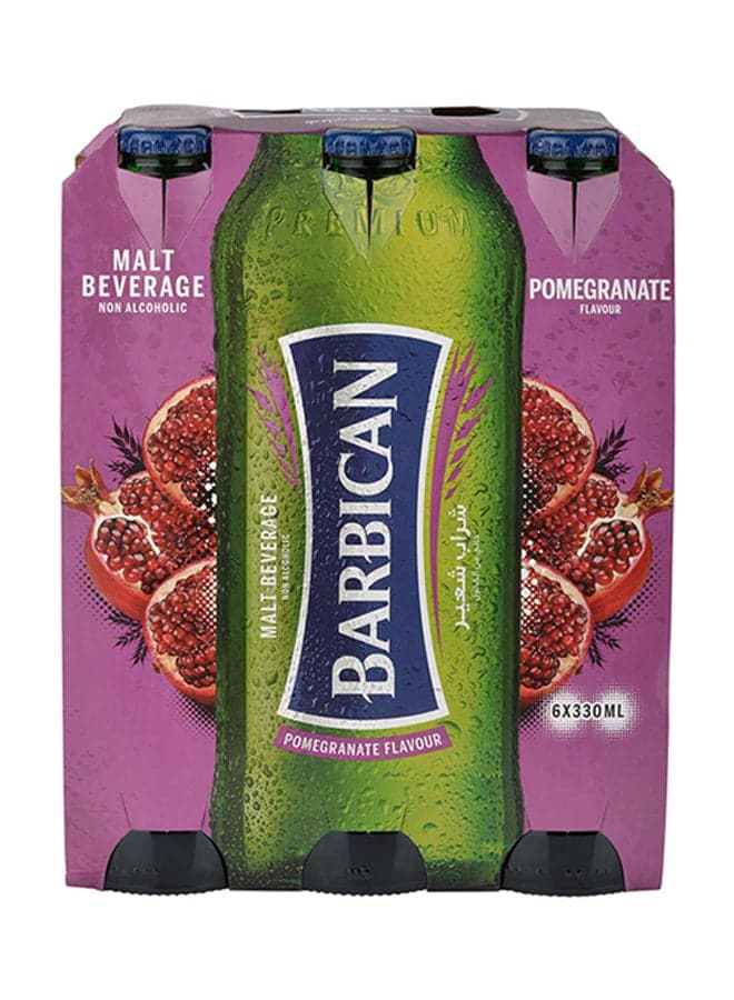 Pomegranate Flavoured Non-Alcoholic Malt Beverage  NRB Pomegranate 330ml Pack of 6