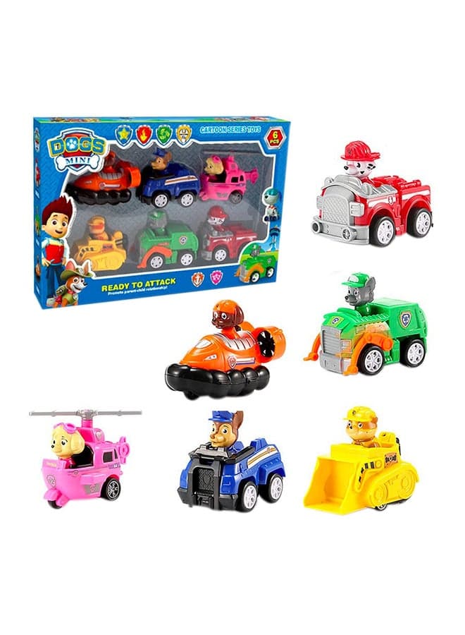 6-Pieces Paw Patrol Incredible Racer Snow Slide Toddler Toys Set For Kids