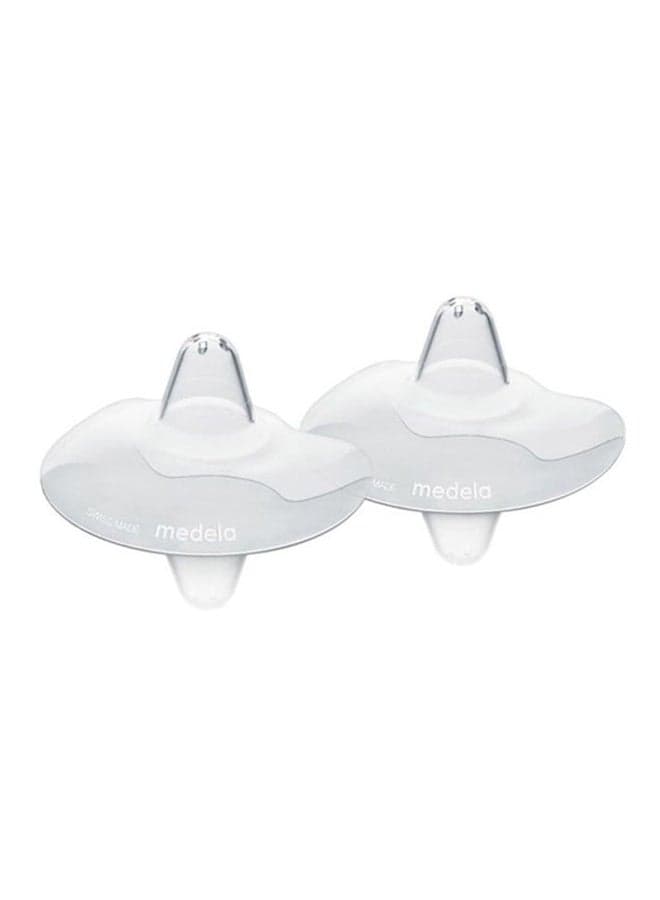 Contact Nipple Shields - Bpa Free, Made From Ultra - Thin Soft Silicone, Includes 2 Shields And Case (Medium)