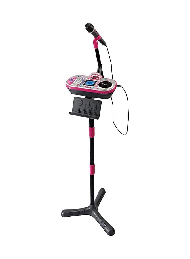 Kidi Super Star DJ, Kids Microphone Toy with Songs and Sound Effects, Microphone and Adjustable Stand,6 Years +,Pink,9.8 x 27.6 x 17.5cm 9.8x27.6x17.5cm