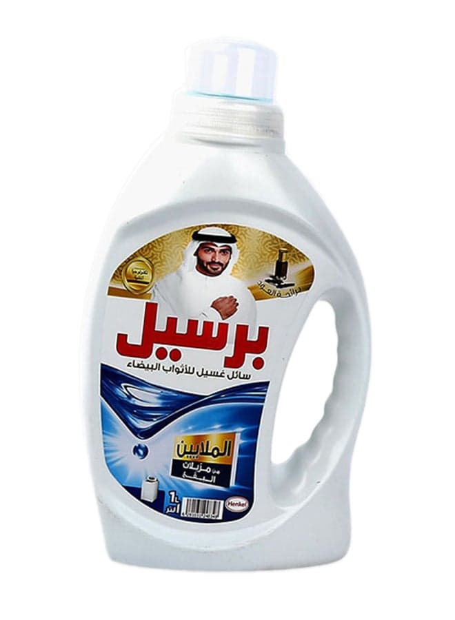 White Liquid Detergent With Deep Clean Technology For Top Loading Machines Oud Perfume 1Liters