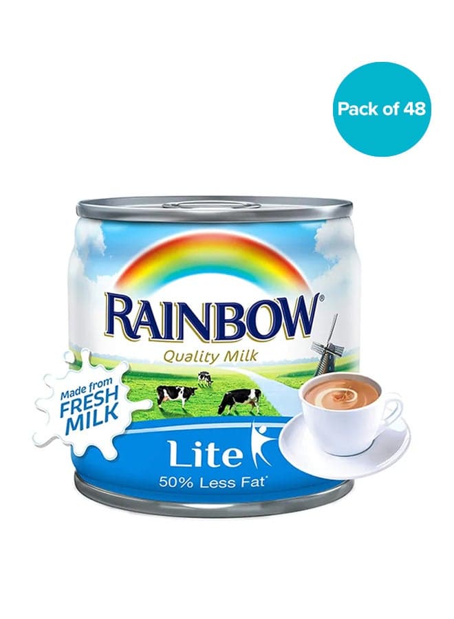 Lite Evaporated Milk 170grams Pack of 48